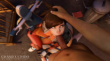 Preview 4 of Thief Forced Milf - Overwatch 2 Tracer Blowjob