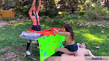 Preview 4 of Astisantera Video - Cute teen in cute uniforms having a Free Pussy stand at my university