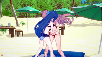 Preview 1 of Danille Stark - Tsubasa Kazanari and Maria Cadenzavna Eve and Chris Yukine intense lesbian play and futanari sex. - Symphogear Hentai