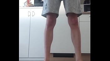 Preview 3 of Adrian Fingering Licking - Peeing in kitchen
