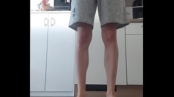 Preview 1 of Adrian Fingering Licking - Peeing in kitchen