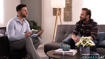 Preview 1 of Sax Xxx Movio - Marriage counselor Caden Jackson giving his patient Bruce Jones an anal assist