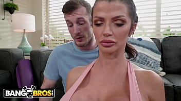 Preview 1 of Tiger Benson Pov - BANGBROS - Busty Yoga MILF Joslyn James Learns New Techniques From Eager Yogi Brick Danger