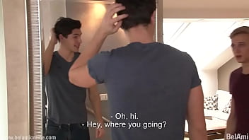 Preview 1 of Pizz Deliver Xxx - Huge cock guy fucks gay twink