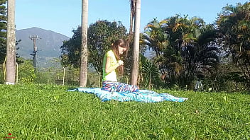 Preview 1 of Clara Mature Belge - Mi hermanastro me folla muy duro al aire libre cuando nuestros padres no est&aacute_n.