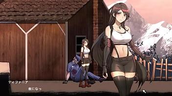 Preview 3 of 18 Sal New Xxx Videos - Cute lady has sex with men in a village in Dark side fantasy hentai erotic game