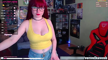 Preview 1 of Creampie Gangbang Pawg - Sexy gamer Teen Shows Huge perfect tits and masturbates to gain followers in stream