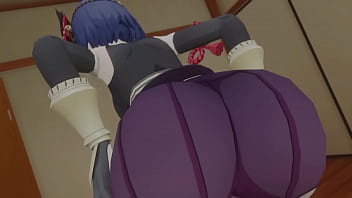 Preview 1 of Creampie Twerk Ladies - Genshin impact kujou sara Ass shake