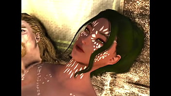 Preview 4 of Bitie Blows - Skyrim Slut Fucks a King on His Throne