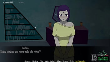 Preview 2 of Sis In Law Asain - Teen Titans ep 17 Raven me masturbando e espanhola