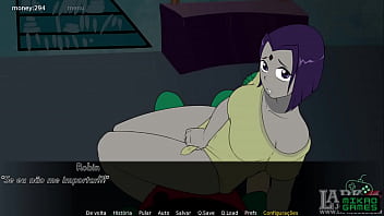 Preview 3 of Sis In Law Asain - Teen Titans ep 17 Raven me masturbando e espanhola