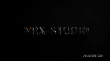 Preview 1 of Porn Star Publick - Two little cats: Bella Grey,  Maya Bee and first Anal Fisting with Dick at the same time NRX139