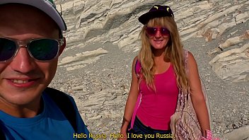 Preview 1 of Nessie Dirty Uncle - ЭТО ПРОИЗОШЛО! Русский Тревел - блоггер и сумасшедшая,  развратная нудистка трахаются на пляже в Болгарии. Минет,  фэйсситтинг,  скачет верхом,  сквирт,  раком, кончает на лицо. Саша Бикеева