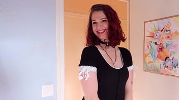 Preview 1 of Mom Sleep In Bed Sedutation - Sunday cock worship - adorable trans wife worships her husbands cock