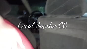 Preview 2 of Mih Khilf - CAVALGANDO NO PAU NO BANCO DE TR&Aacute_S DO CARRO - Continua no RED