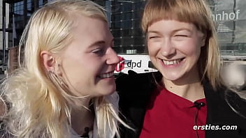 Preview 1 of Gay Step Dad Sex - Risky Lesbian sex at public Train