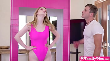 Preview 2 of Ince Kadn Ajans - Annoying huge tits teen stepsister Bunny Colby finally got her way with