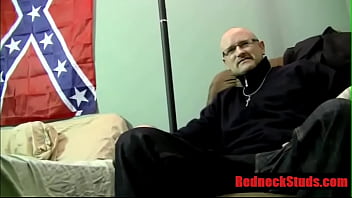 Preview 1 of Octomom Ho - Straight Shaven country Boy stroking his man meat- RedneckStuds.com