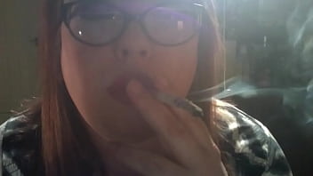 Preview 3 of Son And Mom Fuck During Yoga - Chubby British Mistress Smokes A Cigarette With Smoke Rings,  Dangles,  OMI&#039_s &amp_ Drifts