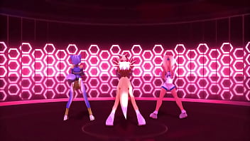 Preview 1 of Jap Schoolgirls Peeing - Dancing clip (animation)