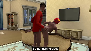 Preview 4 of First Time Pron Babys - Indian step mom bursts into her virgin son while he masturbates on the couch and she offers to be the first woman in his life - Desi mother and son