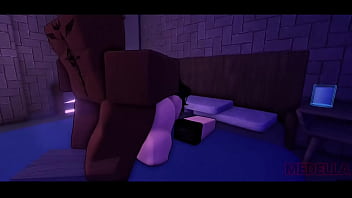 Preview 2 of Nepali Three Girls One Boy - BBC penetrates me in Roblox (Collab with Ceso58)