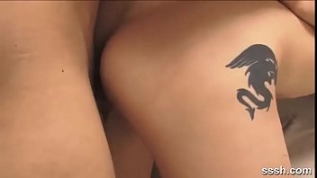 Preview 4 of Rub Cilt - Dragon Tattoo Teen In Hardcore Satisfying Fuck