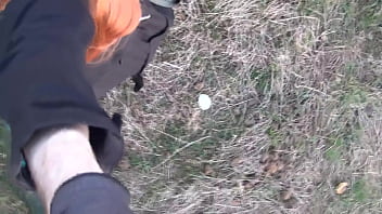 Preview 3 of Pov Busty - broke wearing her mask in the public