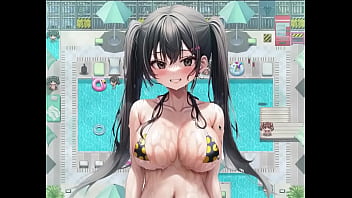 Preview 1 of Kerani Estet - Hentai game Summer Pool Twin Tails