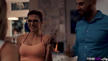 Preview 2 of Upskirt Pregnant Whores - Mackenzie Moss lures by her coach and her husband to taste her pussy