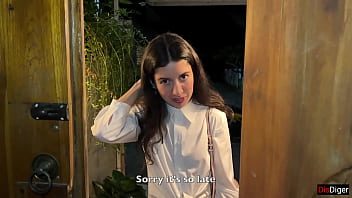 Preview 1 of Bisexual Mmf Cleanup - Girl next door came late at night to see my villa,  but it was just an excuse to... Creampie