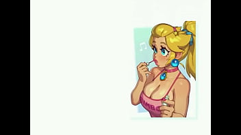 Preview 1 of Celebrity Porn Movie Scenes - Princess Peach blowjob (rizdraws)
