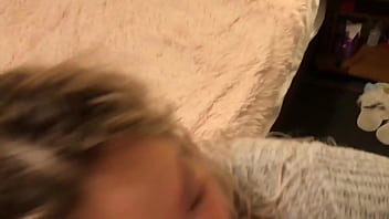 Preview 1 of Tong Un Ass - Blonde cocksucker gets face fucked and then drinks coffee with cum!
