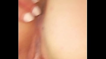 Preview 4 of Pub Girl - Teen 20yo solo under the blankets. She shows on cam her innocent and premature body