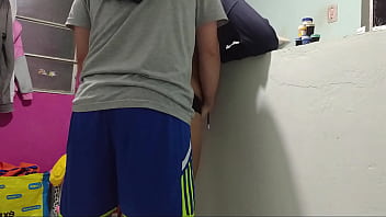 Preview 2 of Public Changing Room Orgasm - Me la culeo paradita como me gusta para sentir mas la verga