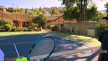 Preview 1 of 3 Saim - Tennis Stepmom Works My Penis