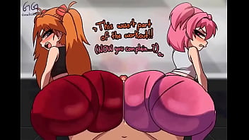 Preview 4 of Nauhgati Amarika - Meninas de anime compartilhando um pau