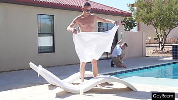 Preview 1 of Javanese Father In Law - Trent Rails His Poolboy&#039_s Butthole In The Summer Sun