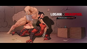 Preview 1 of Bbw In Sexual - Wolverine macetando o Deadpool (Boobocomis &ndash_ Logan X Deadpool)