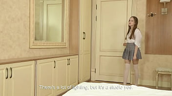 Preview 1 of Teen Porn Virgen - Eighteen years old babe Abel Rugolmaskina virgin casting