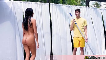 Preview 2 of Fealimjacquline Fuck - Skinny dipping with Anissa Kate the most beautiful and horny MILF brunette ever