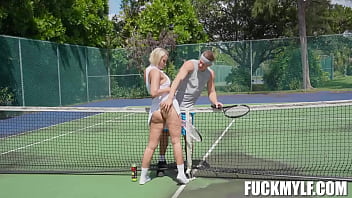Preview 2 of Pornstar With Family - Making a Racket Mellanie Monroe ,  Oliver Flynn