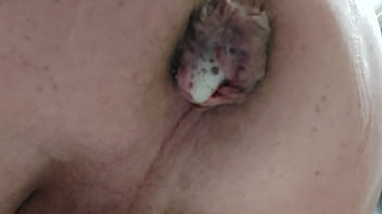 Preview 4 of Hiddencam Pissing - Don Juan releases creampie from Bart Part 2