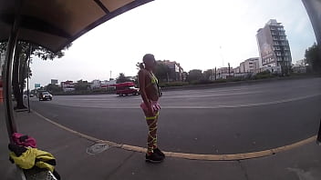 Preview 2 of Indian Desi Girl Bathing Caputre - Me pare en una esquina de tlalpan con una minifalda TRANNY PUBLIC WHORE