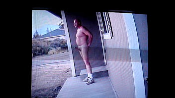 Preview 2 of Soni Lion Xxx Vedio - Naked on the front porch