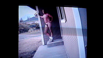 Preview 3 of Soni Lion Xxx Vedio - Naked on the front porch