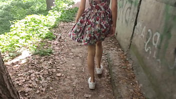 Preview 1 of Bokeb Panas - public blowjob in the park,  cum on tits - POV
