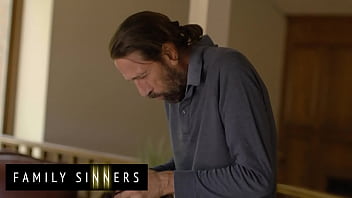 Preview 2 of Driving Car On Dad - (Rocky Emerson) Is Horny Her Bf Is Away But His Father (Steve Holmes) Is Around - Family Sinners