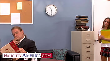 Preview 1 of Xxxvldeso - Sexy Student Rachel Roxxx gets pounded after class by Professor&#039_s big cock