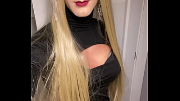 Preview 2 of Very Fat Lady Force For Sex - VERY HOT Blonde Crossdresser